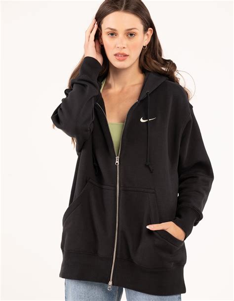 oversized nike zip up hoodie